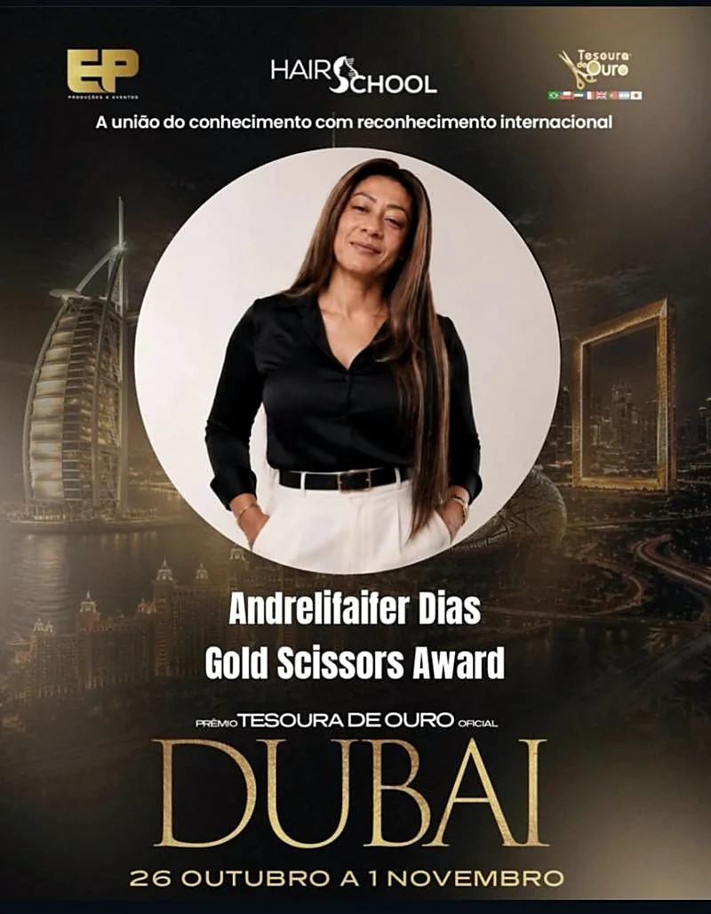 Cartaz do prémio Tesoura de Ouro, Gold Scissors Award, Dubai 2026